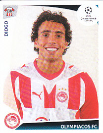 Diogo Olympiacos FC samolepka UEFA Champions League 2009/10 #529